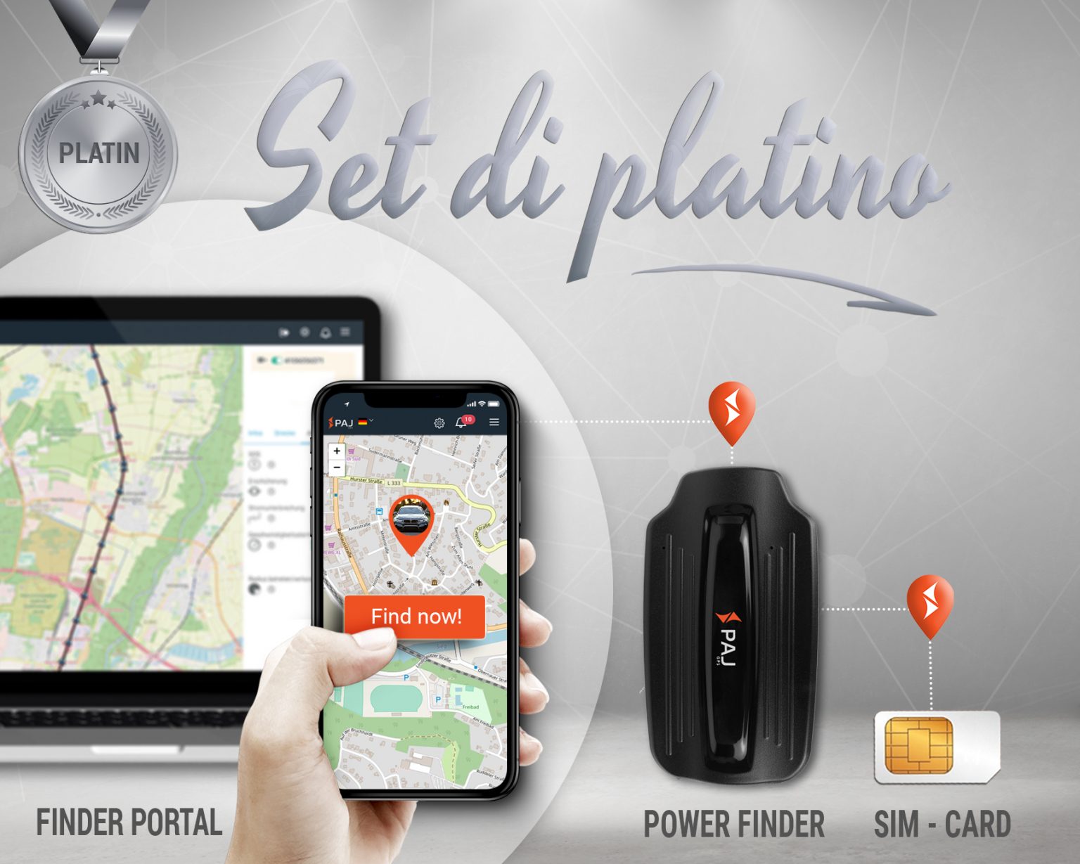 Localizzatore GPS Per Auto Tracker Per Auto Italia PAJ GPS Italia