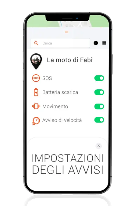 App localizzatore gps per moto - allarmi