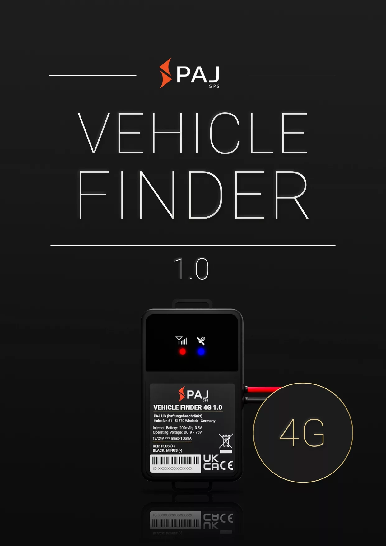 Immagine di copertina per instruzione d'uso VEHICLE Finder 4G 1.0