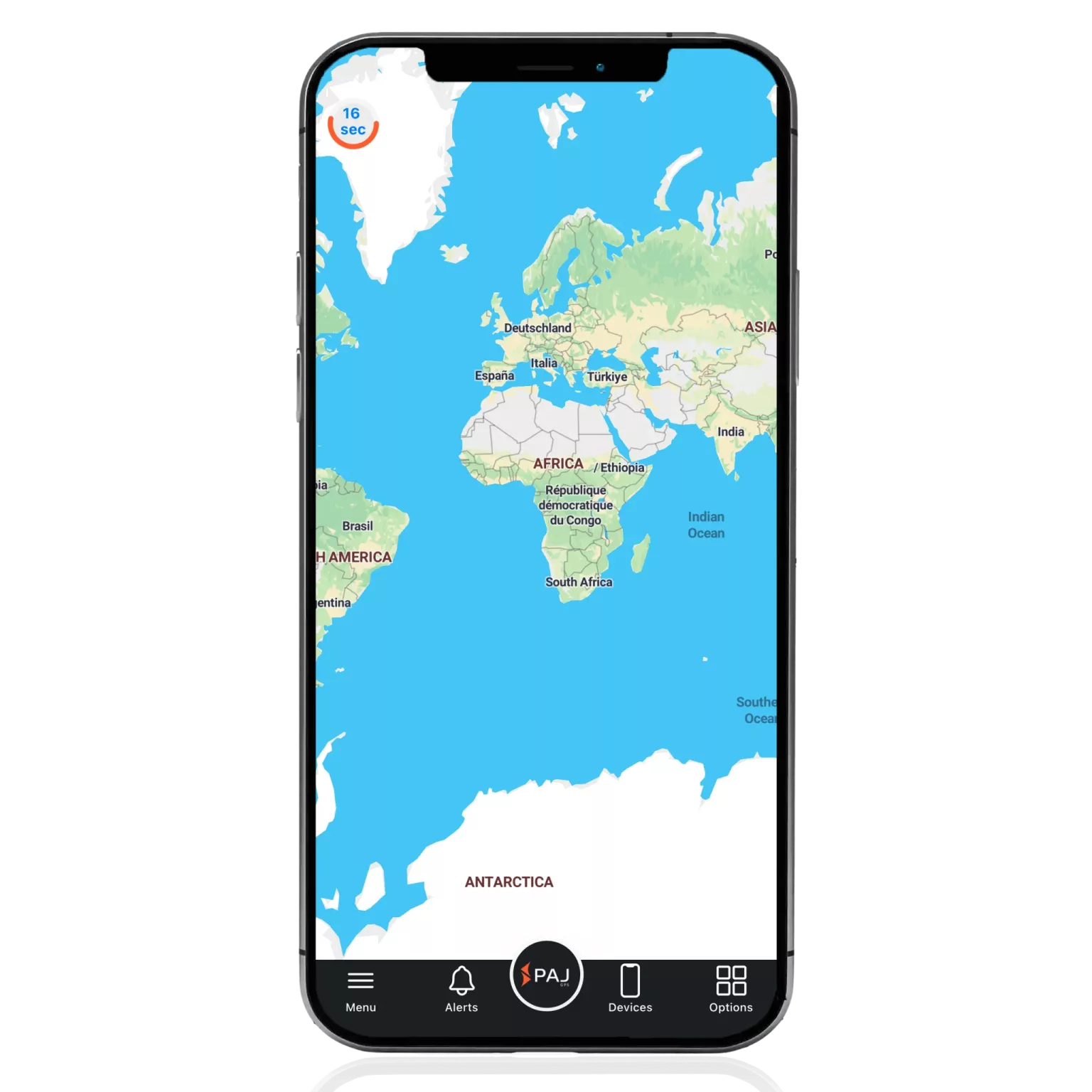 Mappa del portale PAJ Finder
