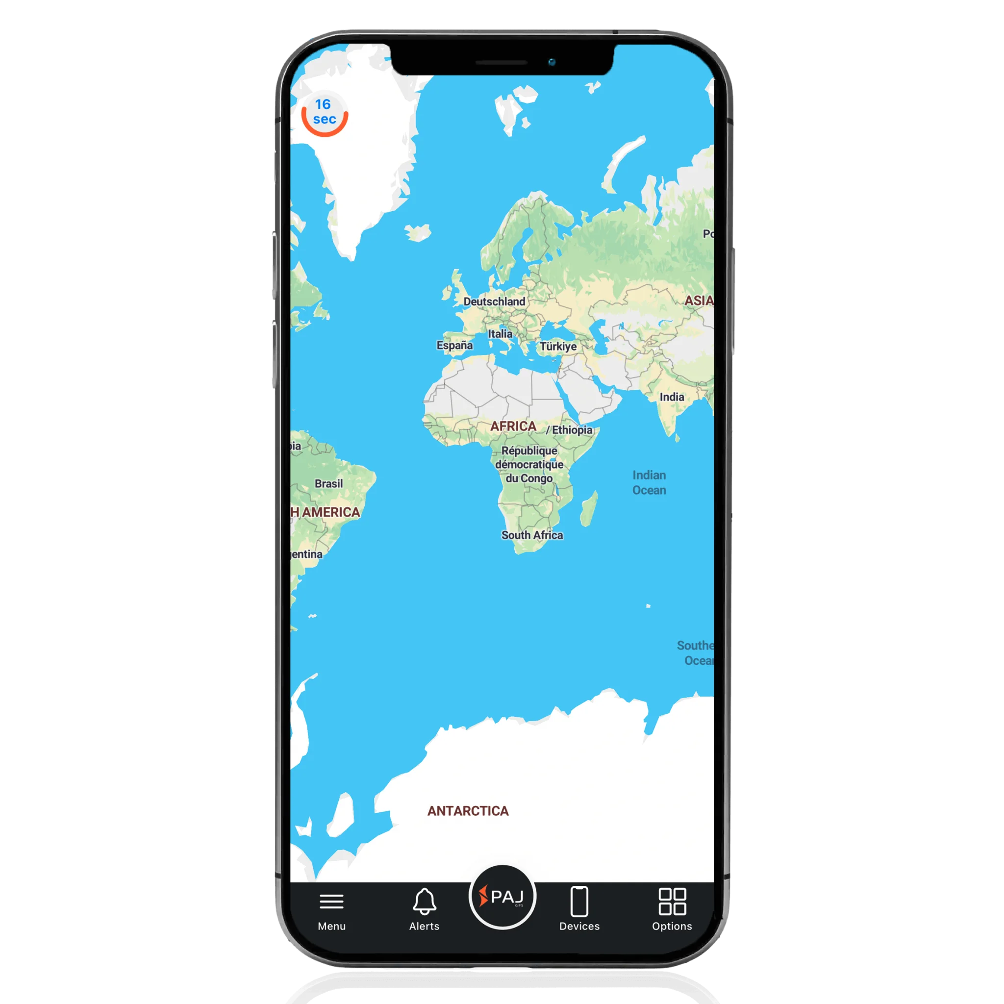 Mappa del portale PAJ Finder