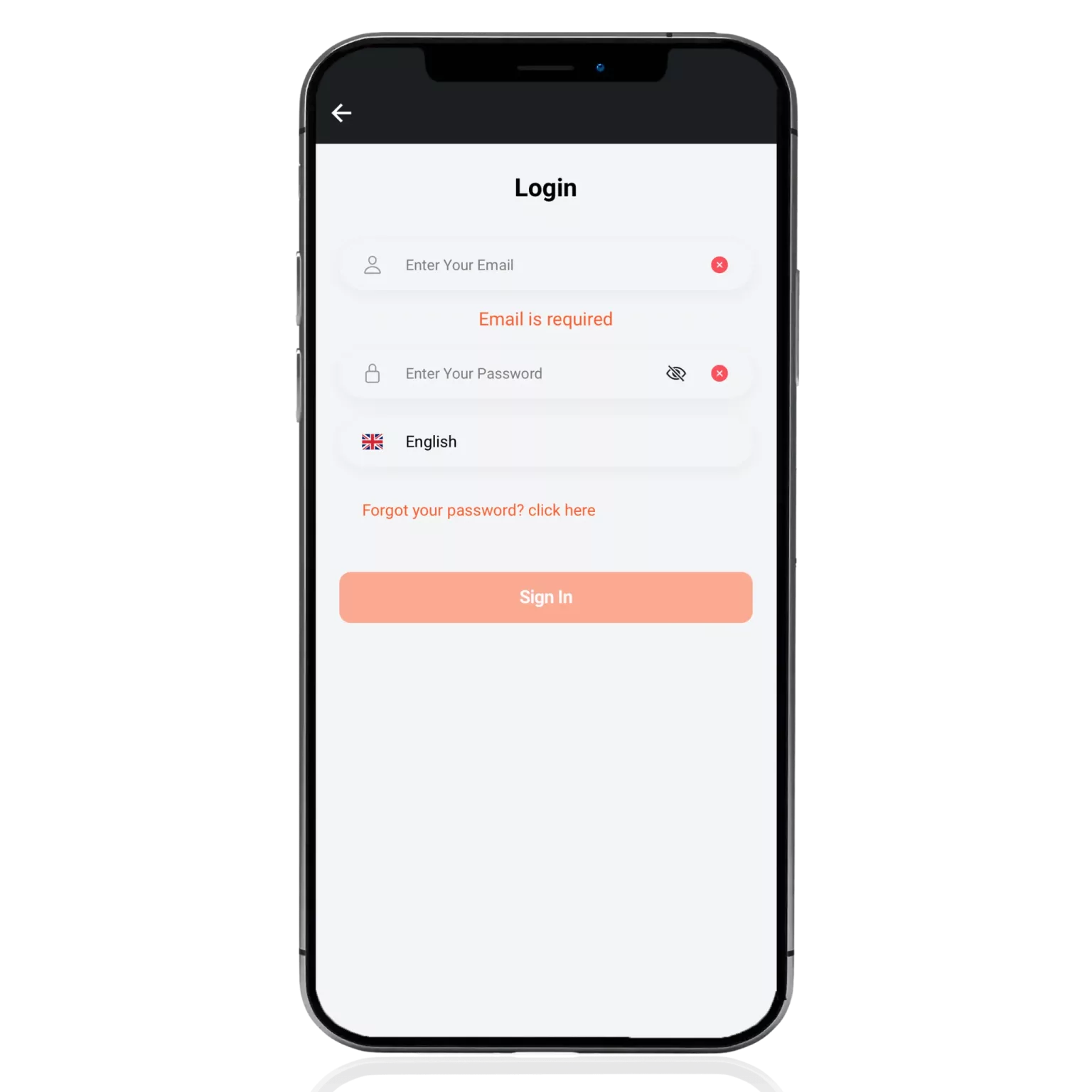 Mockup - Applicazione di localizzazione GPS