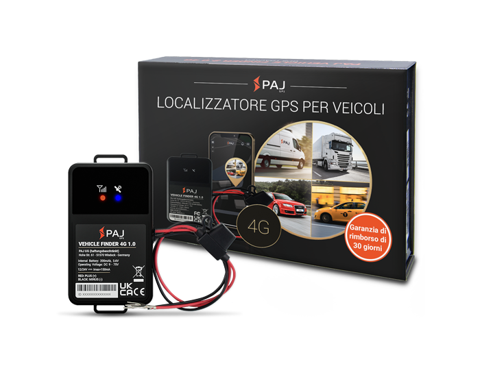 Immagine del prodotto con scatola PAJ-VEHICLE Finder 4G 1.0