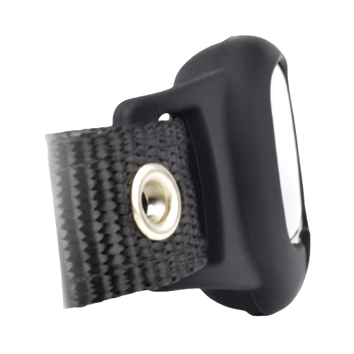 Immagine del prodotto di lato con supporto e collare in gomma PAJ PET Finder 4G nero