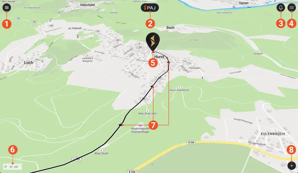 Portale FINDER GPS e funzioni: opzioni, allarmi, monitoraggio