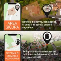 Registrazione recinzione percorso PEOPLE Finder 4G PAJ GPS Tracker