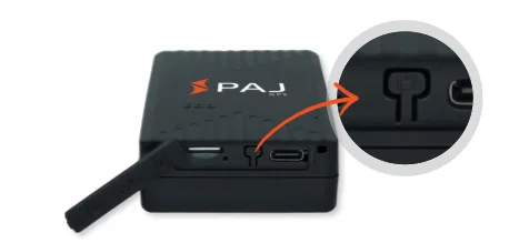 COMPACT FINDER GPS pulsante di accensione ON OFF
