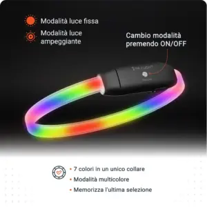 Caratteristiche PAJ LIGHT nero: PAJ GPS LED collare per cani