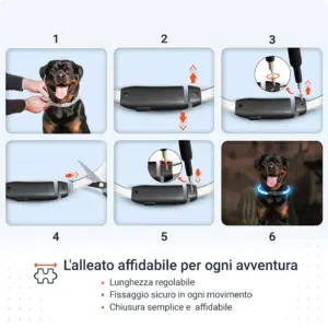 Caratteristiche PAJ LIGHT nero: PAJ GPS LED collare per cani