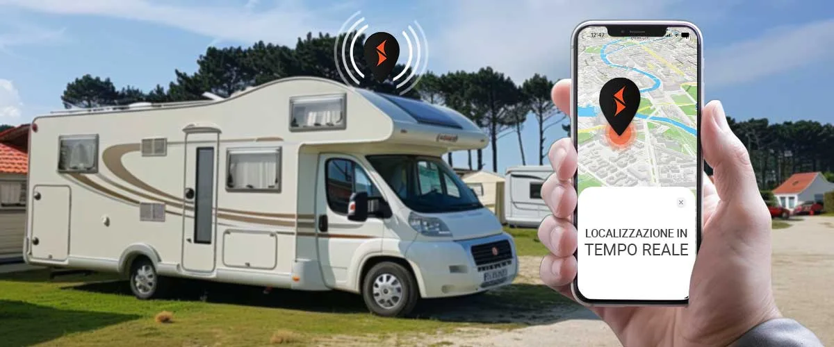 GPS per camper, van e caravan con allarmi e localizzazione in tempo reale