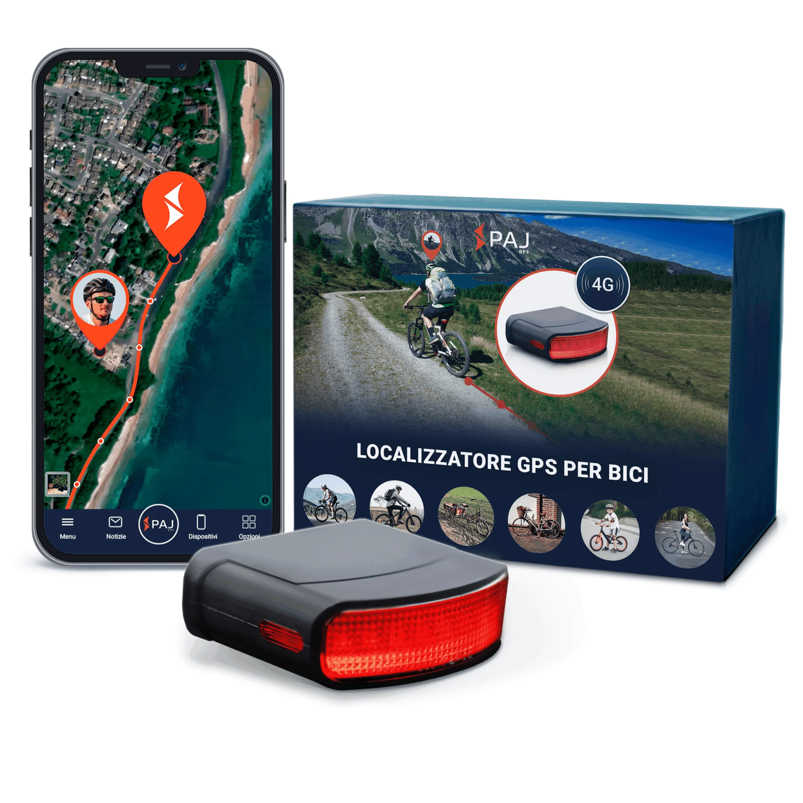 PAJ GPS LED BICYCLE Finder 4G