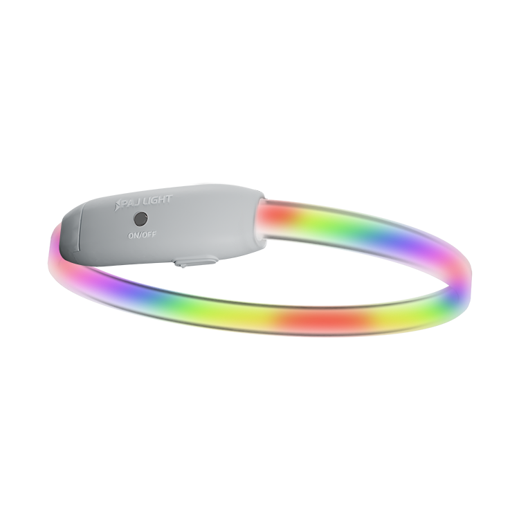 PAJ LIGHT bianco: PAJ GPS LED collare per cani Multicolor