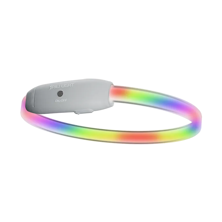 PAJ LIGHT bianco: PAJ GPS LED collare per cani Multicolor