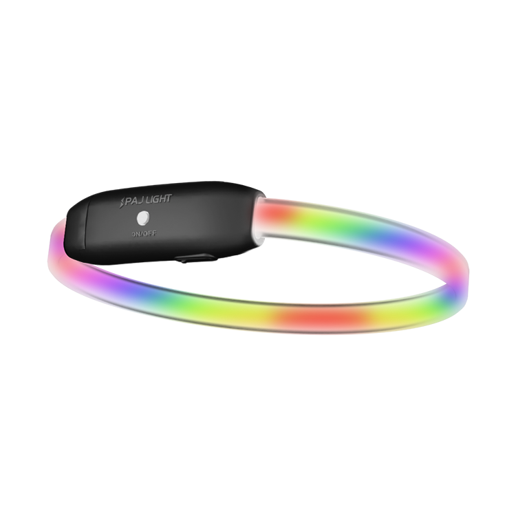 PAJ LIGHT nero: PAJ GPS LED collare per cani Multicolor
