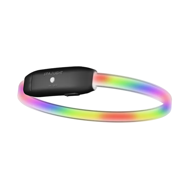 PAJ LIGHT nero: PAJ GPS LED collare per cani Multicolor
